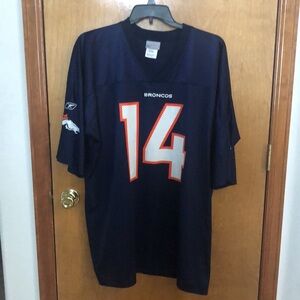 Reebok Authentic Brian Griese #14 Denver Broncos Jersey Mens 2XL